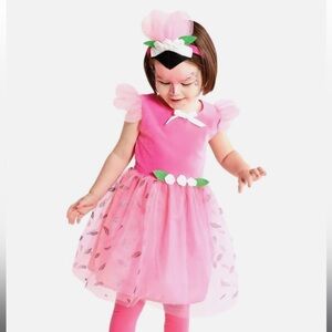 NWT Hyde & Eek Girls Infant Pink Flamingo Dress & headband costume 4T-5T